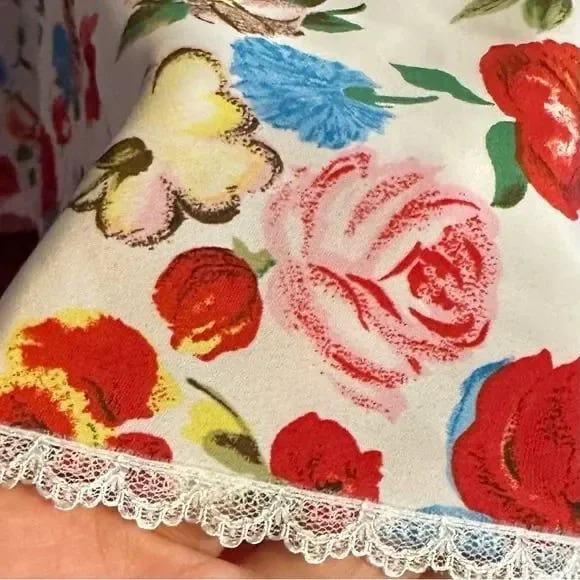 Vintage Natori Slip Nightgown Floral sleep Slip Dress - Large - Picture 13 of 14